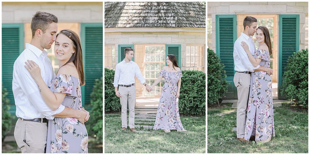 Engagement session at Melcher's Home and Studio Downtown Fredericksburg Virginia